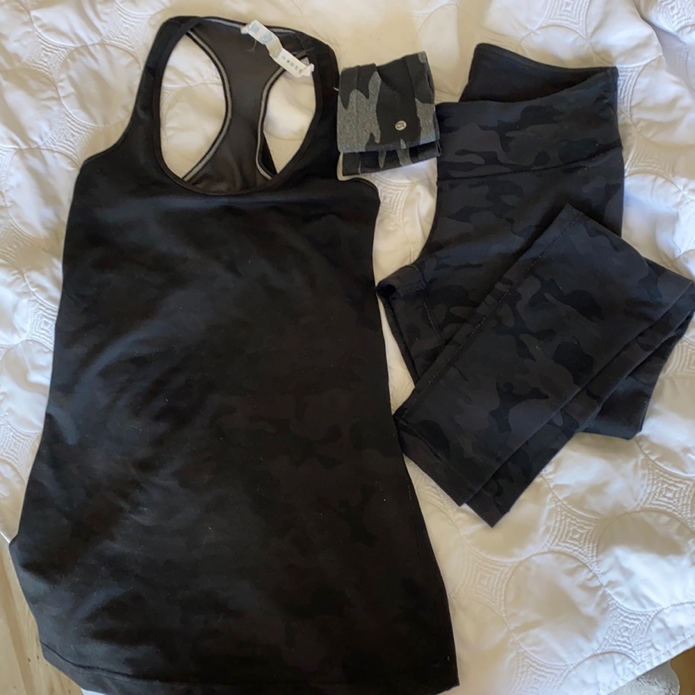 Lululemon Yoga Pants/Top/Headband bundle